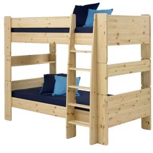 Pathos Wooden Bunk Bed In Pine With Ladder