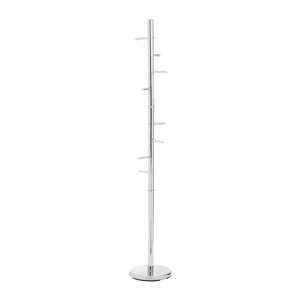 Pekon Floor Standing Metal Coat Stand In Chrome