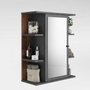 Perseus Bathroom Mirror Cabinet In Matera And Old Style Dunkel