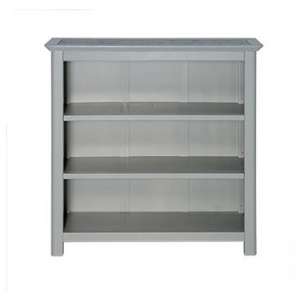 Pluckley Low Bookcase In Grey With Adjustable Shelves