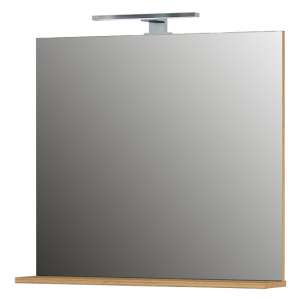 Pescara Bathroom Wall Mirror With Grandson Oak Frame