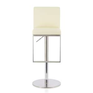 Petco Faux Leather Swivel Gas-Lift Bar Stool In Cream