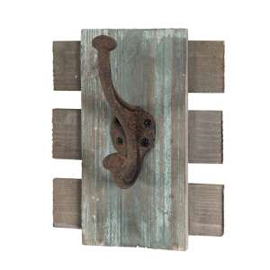 Pierce Wooden Wall Hung 1 Hook Coat Rack In Vintage Look