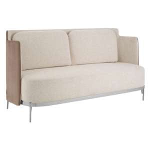Markeb Fabric 2 Seater Sofa In White     