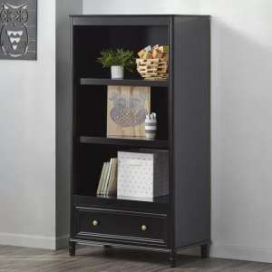 Potters Wooden Bookcase In Black