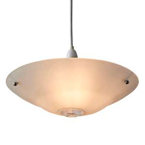Pisa Clear And Frosted Glass Pendant Light In Chrome