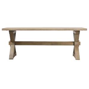 Plattsburgh Outdoor Teak Wood Dining Table In Natural
