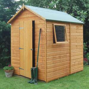 Polmont Wooden 7x5 Garden Shed In Dipped Honey Brown