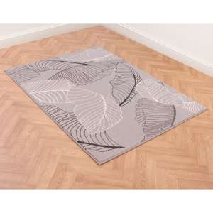 Poly Autumn 120x160cm Modern Pattern Rug In Mouse