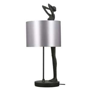 Polyp Lady Table Lamp In Silver And Black