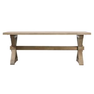 Portishead Rectangular Outdoor Wooden Dining Table In Natural
