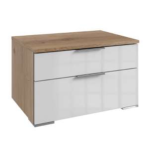 Posterior Chest Of Drawers In Planked Oak White With 2 Drawers