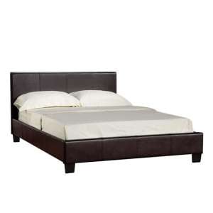 Prescot Plus Hydraulic Double Bed In Brown