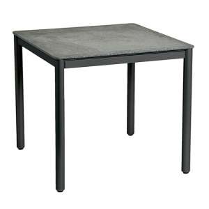 Prats Outdoor 800mm Stone Top Dining Table In Grey
