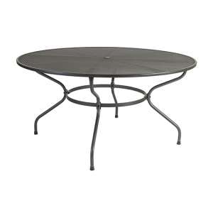 Prats Outdoor Round 1500mm Metal Dining Table In Grey