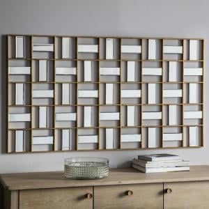 Province Wall Mirror Rectangular In Gold Finish