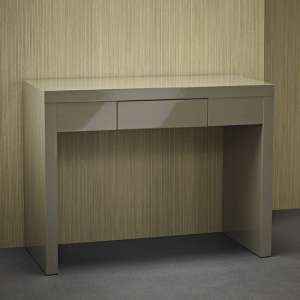 Puto High Gloss Dressing Table With 1 Drawer In Stone