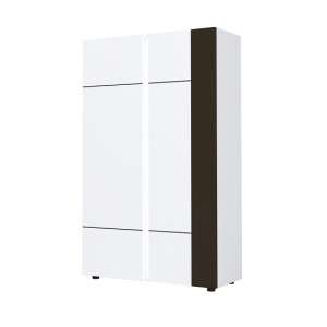 Ramet Wooden Highboard In White Gloss And Grey Lacquered