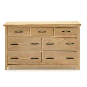 Ramore Wooden Chest Of Drawers In Natural With 7 Drawers