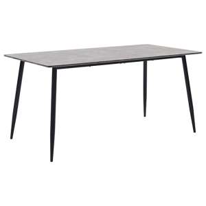 Raviv Large Wooden Dining Table In Grey