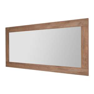 Raya Wall Mirror With Mercury Wooden Frame