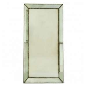 Raze Large Bevelled Edges Wall Mirror In Antique Brass Frame