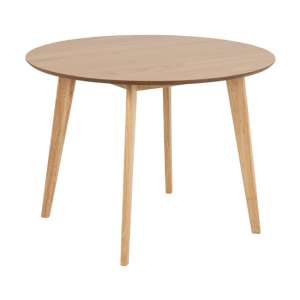 Redondo Round Wooden Dining Table In Oak