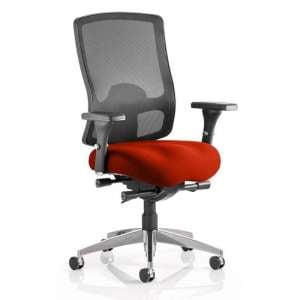 Regent Office Chair With Tabasco Red Seat And Arms