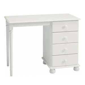Richland Wooden Dressing Table With 4 Drawers In Off White