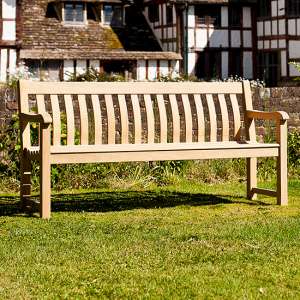 Robalt Outdoor St. George Wooden 6ft Seating Bench In Natural