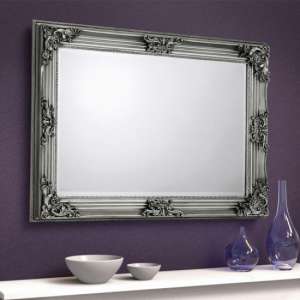 Rococo Wall Bedroom Mirror In Pewter