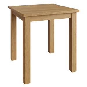 Rosemont Square Wooden Dining Table In Rustic Oak