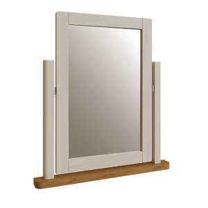 Rosemont Wooden Trinket Dressing Mirror In Dove Grey