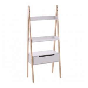 Rosta Wooden Shelving Storage Unit In White And Natural