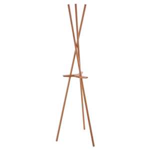 Rostak Bamboo Wooden Coat Stand In Natural