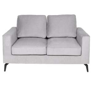 Roswell Fabric Upholstered 2 Seater Sofa In Grey