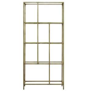 Rothmont Glass Display Unit With Champagne Metal Frame