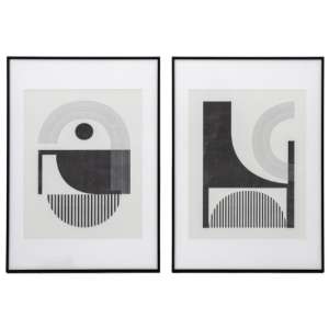 Rotundas Set of 2 Framed Wall Art In Multicolored