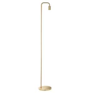Rubens Steel Floor Lamp In Satin Brass