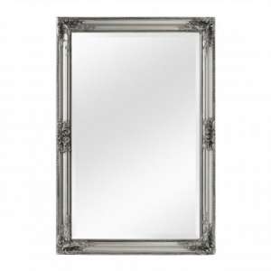 Rustin Vintage Design Wall Bedroom Mirror In Silver Frame