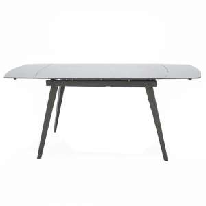 Sabina Extending Glass Dining Table In Grey