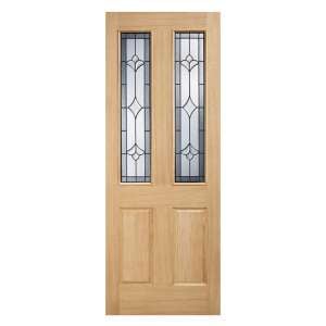 Salisbury Glazed 2032mm x 813mm External Door In Oak