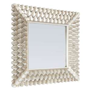 Sally Square Wall Bedroom Mirror In Luxurious Gold Frame