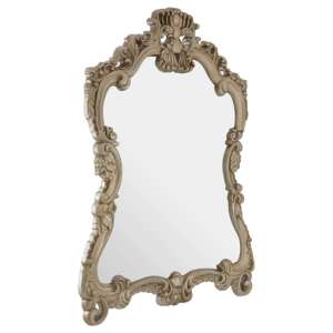 Salma Wall Bedroom Mirror In Luxurious Gold Frame