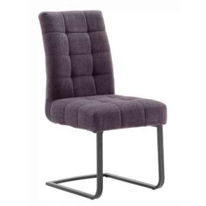 Salta Fabric Upholstered Dining Chair In Merlot