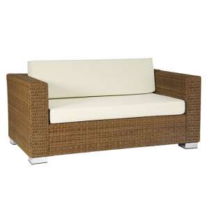 Sanmo Outdoor 2 Seater Sofa In Red Pine