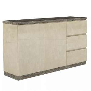 Santino Marble Top Sideboard With 2 Doors And 3 Drawers