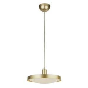 Saucer LED Crystal Sand Diffuser Ceiling Pendant Light In Gold