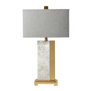 Savannah Table Lamp With Grey Marble Inspired Base