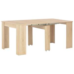Seeley Extending Wooden Dining Table In Sonoma Oak
